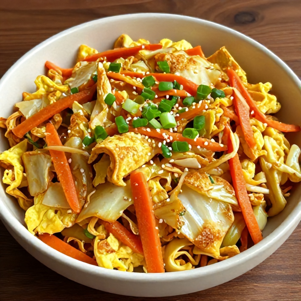 Keto Egg Roll in a Bowl Ready to Serve