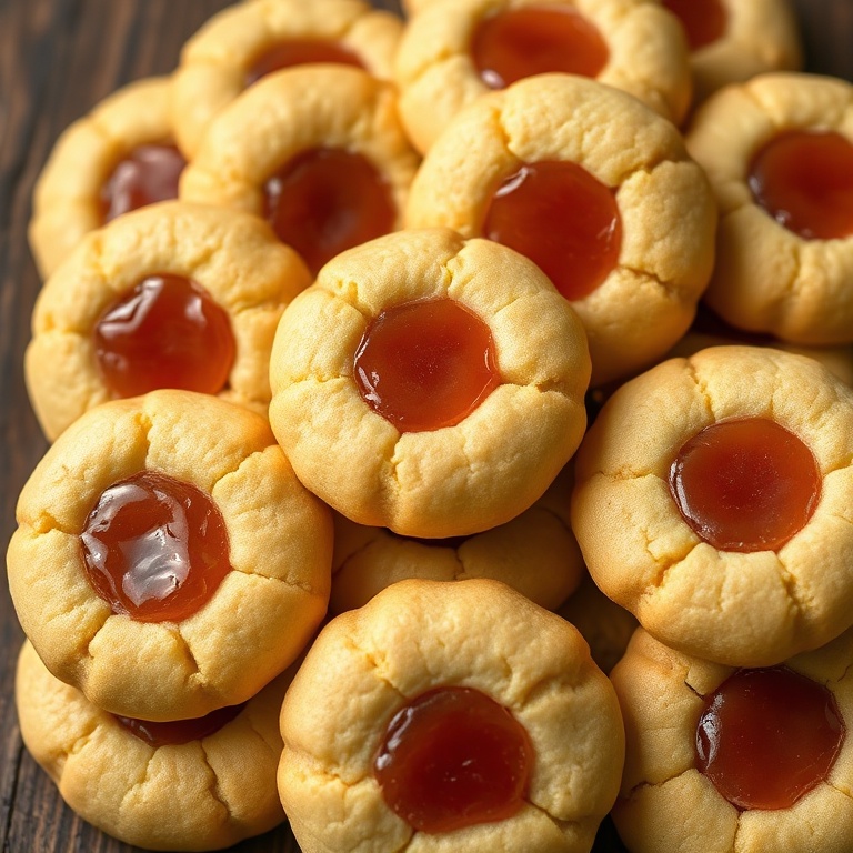 easy lavender apricot thumbprint cookies