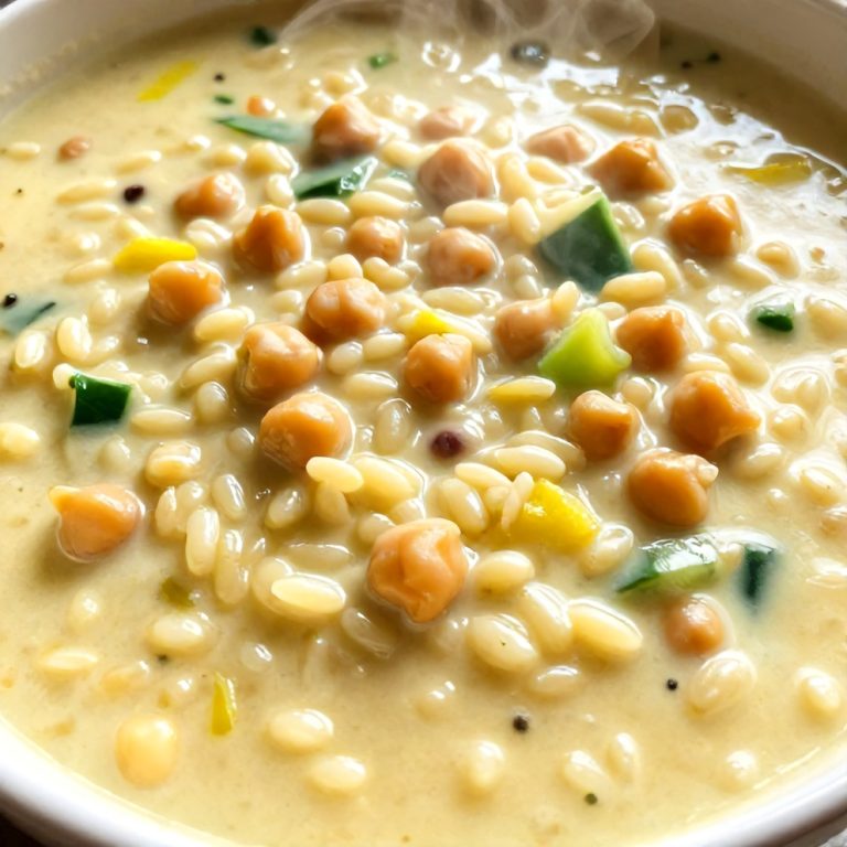 Easy Lemon Chickpea Orzo Soup