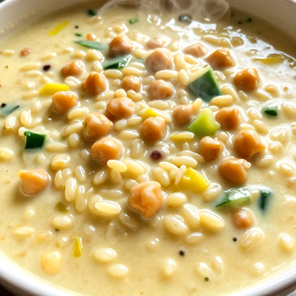 Easy Lemon Chickpea Orzo Soup