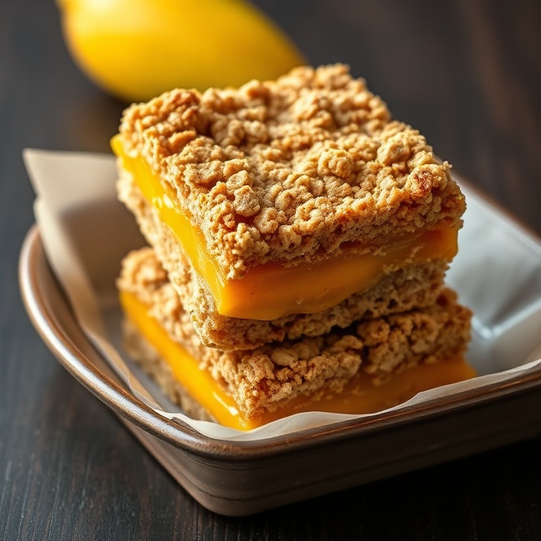 Easy Mango Oatmeal Crumble Bars