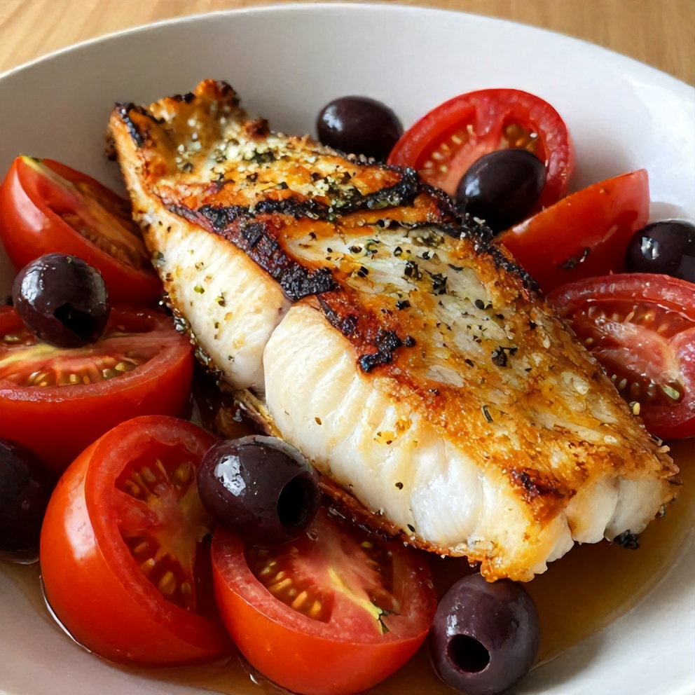 Mediterranean Baked Cod