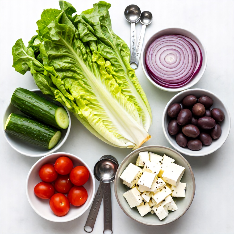 Mediterranean side salad ingredients