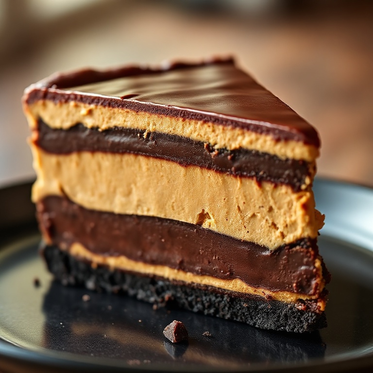 Easy No-Bake Chocolate Peanut Butter Pie