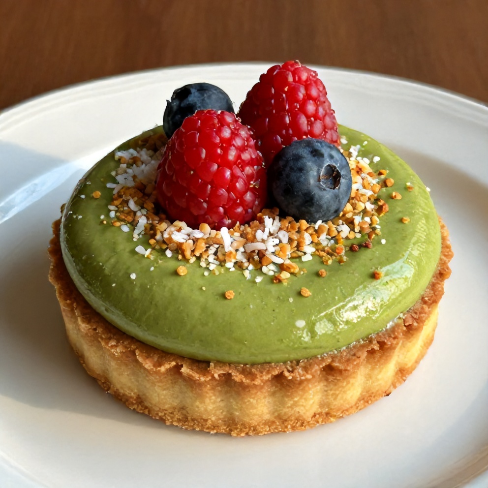 Easy No-Bake Matcha Coconut Cream Tart