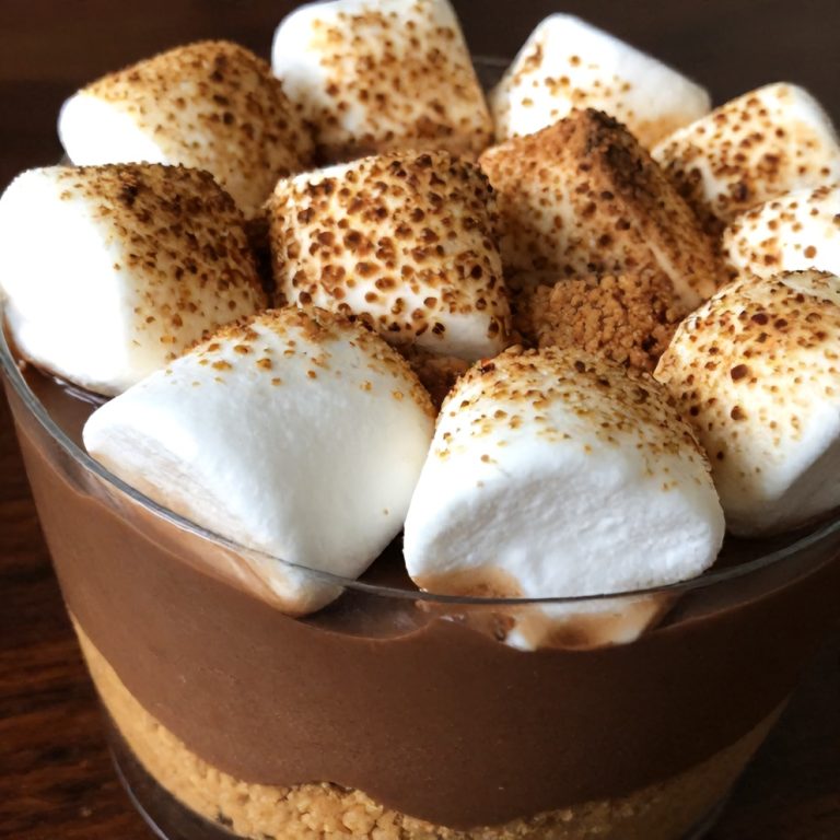 Easy No Bake S’mores Pudding Cups