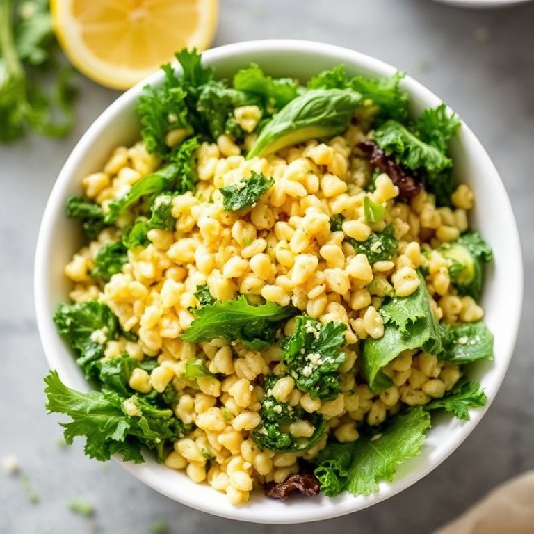 easy orzo kale salad
