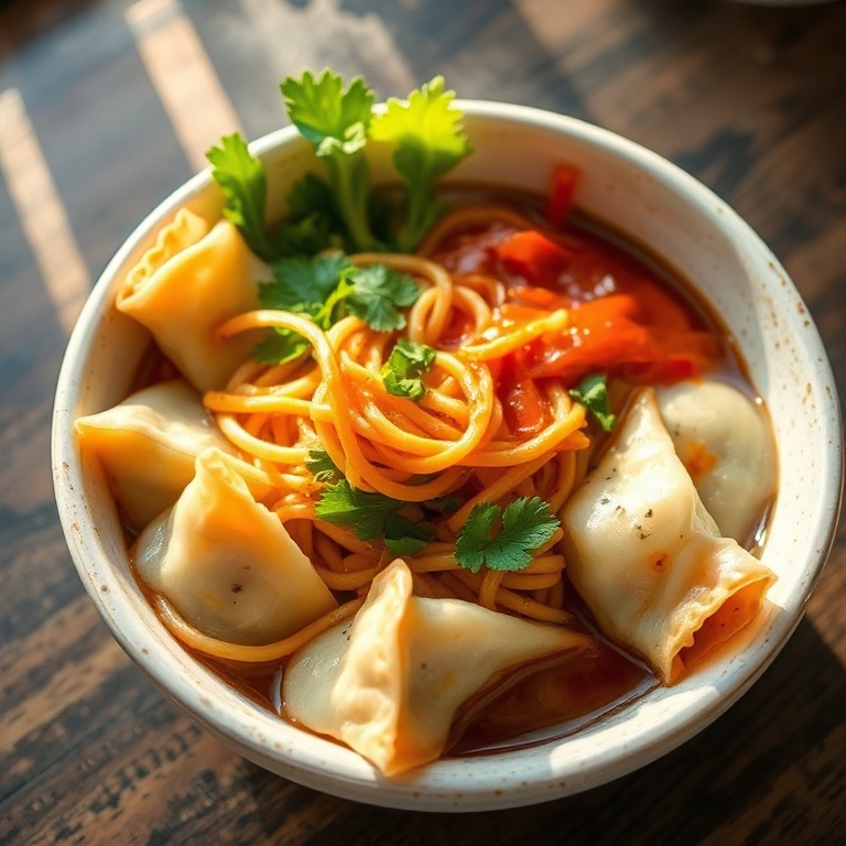Easy Potsticker Noodle Bowl
