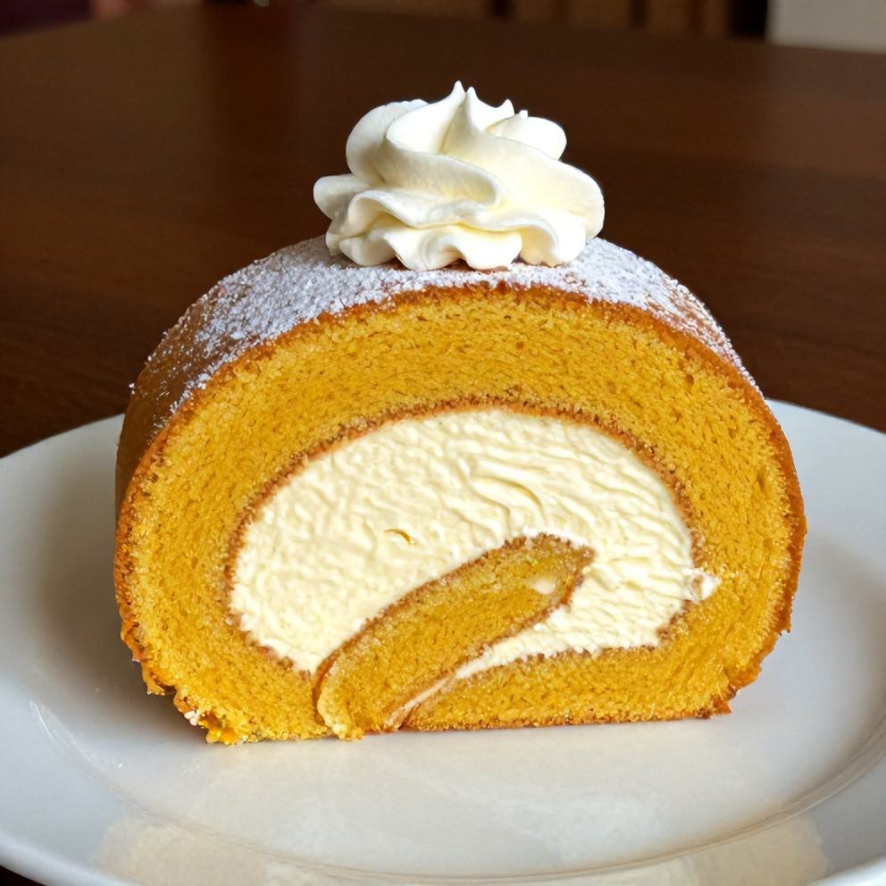 Pumpkin Roll with Cream Cheese Filling