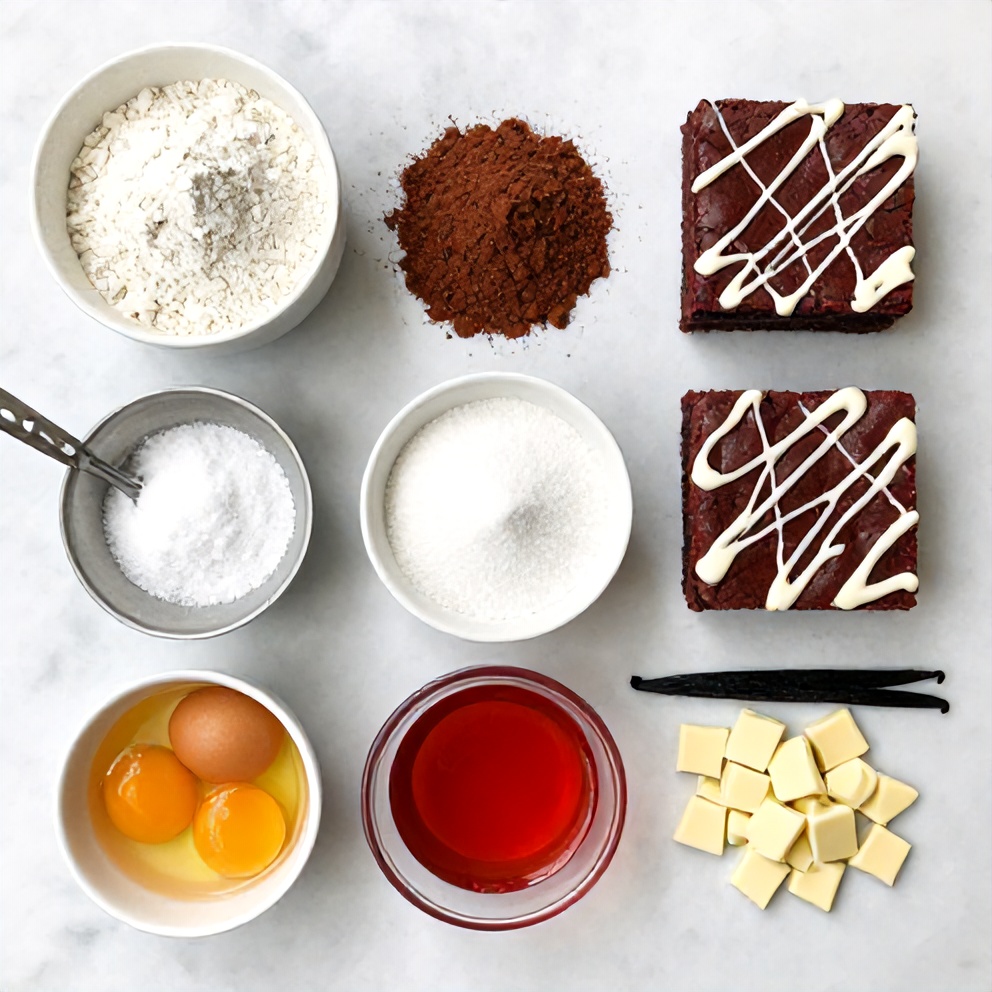 Red Velvet Brownies Ingredients