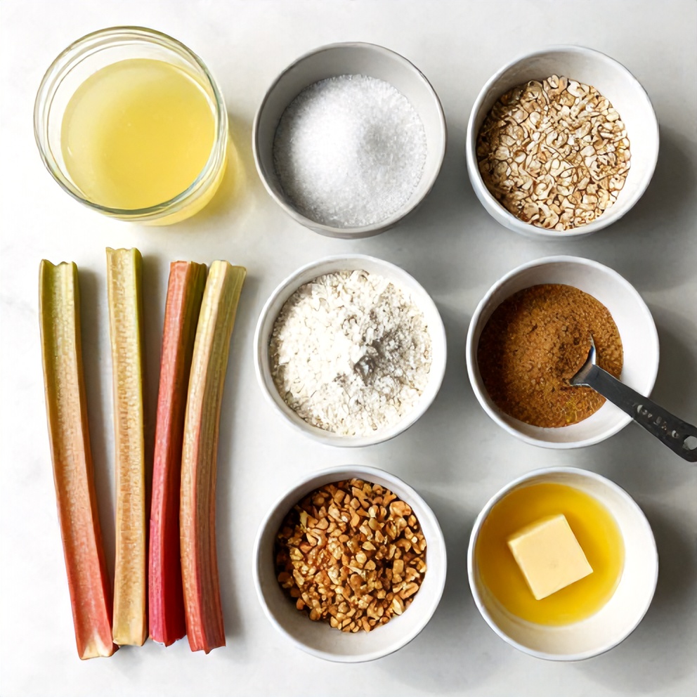 Rhubarb Crisp Ingredients