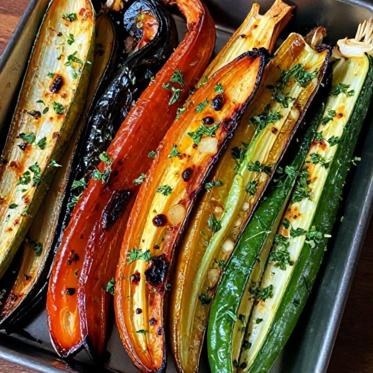 easy roasted rainbow vegetables