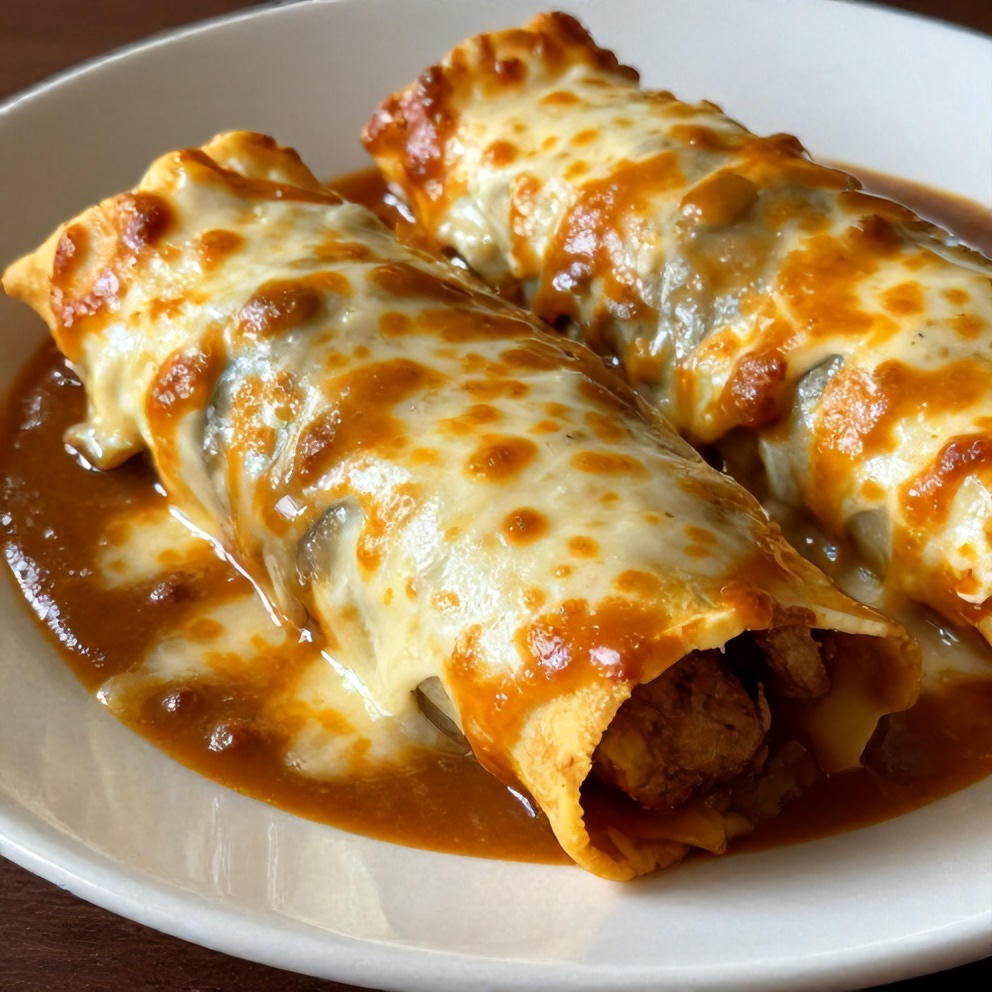 Easy Sausage Gravy Enchiladas