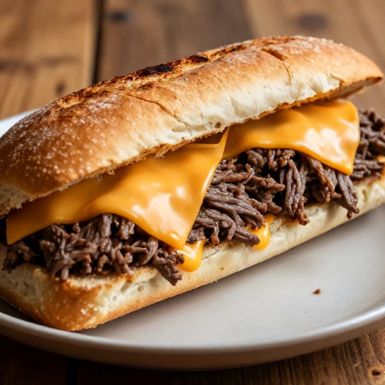 Easy Slow Cooker Beef and Cheddar Sandwiches