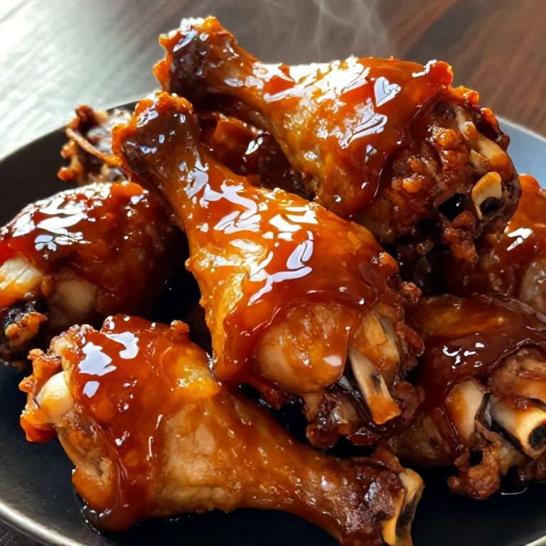 easy slow cooker honey BBQ chicken drumsticks