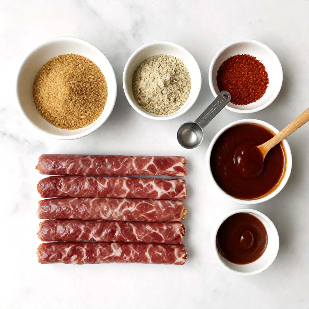 Easy Slow Cooker Little Smokies in BBQ Sauce Ingredients