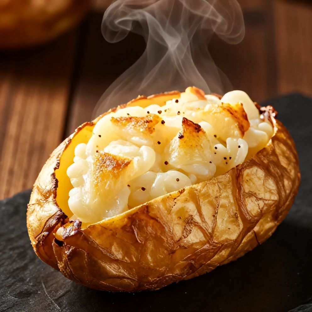 Easy Slow Cooker Loaded Baked Potatoes