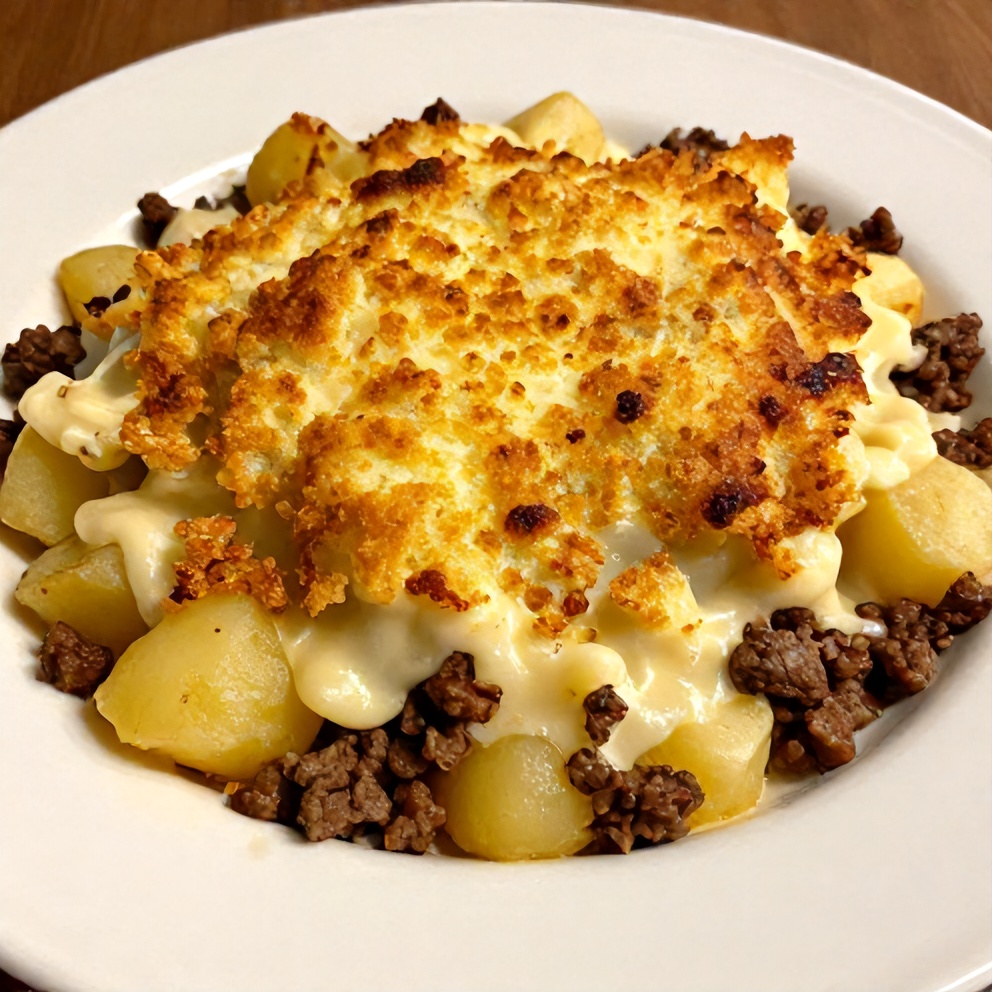 Plated Slow Cooker Potato Casserole