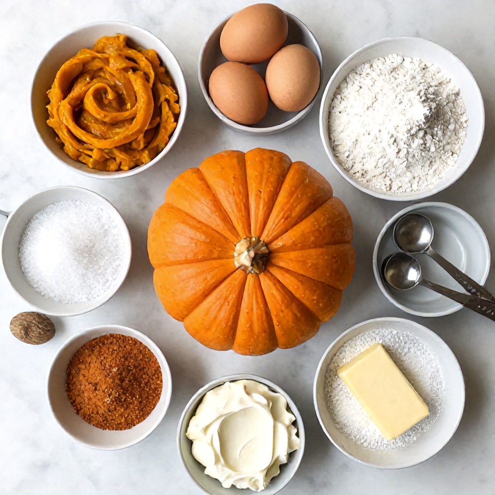 Easy Spiced Pumpkin Roll Ingredients