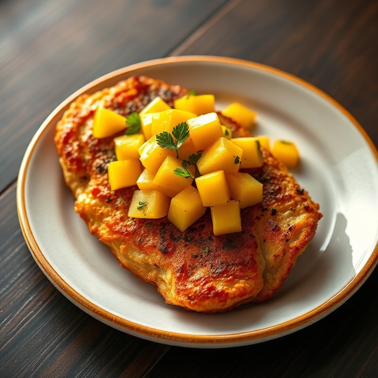 Easy Spicy Chicken with Fresh Mango Salsa