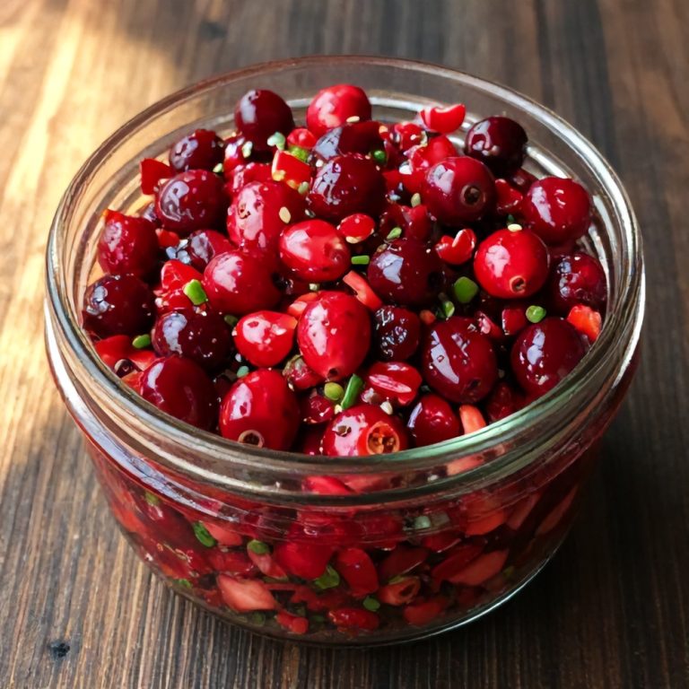 Easy Spicy Cranberry Salsa