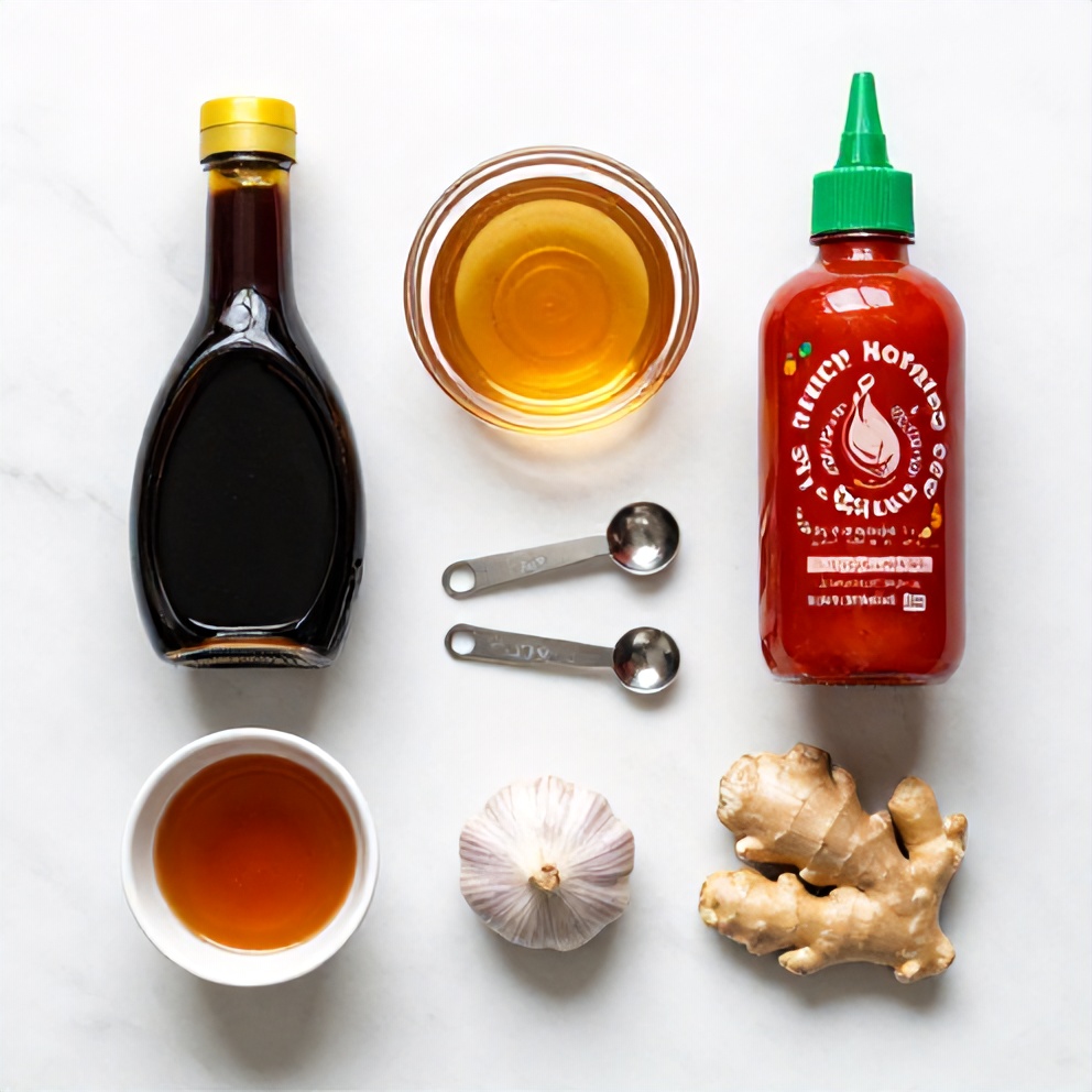 Ingredients for Spicy Honey Soy Sauce