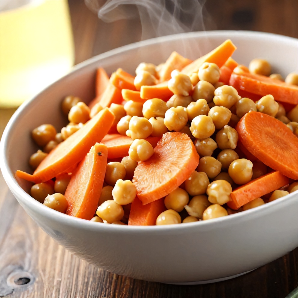 Easy Spring Carrot and Chickpea Salad