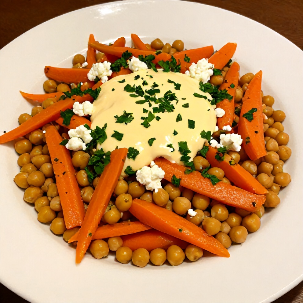 Plated Easy Spring Carrot and Chickpea Salad