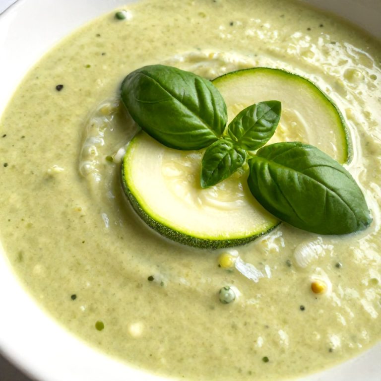 Easy Spring Zucchini Basil Soup