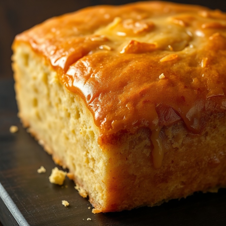 Easy Sticky Coconut Cake