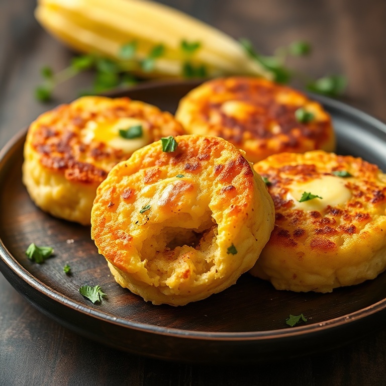 Easy Sweet Corn Cachapas