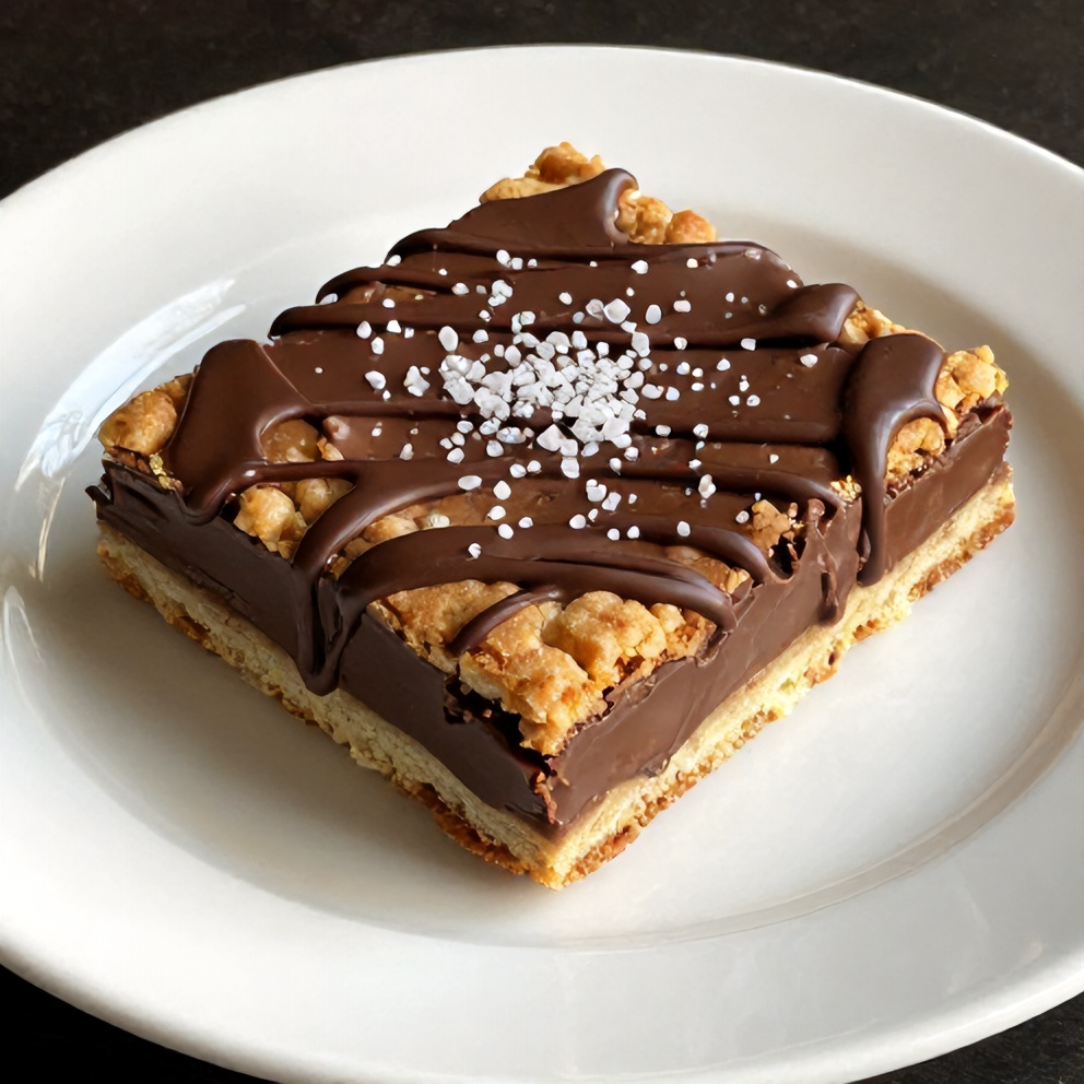 Easy Twix Cookie Bars with Caramel and Chocolate