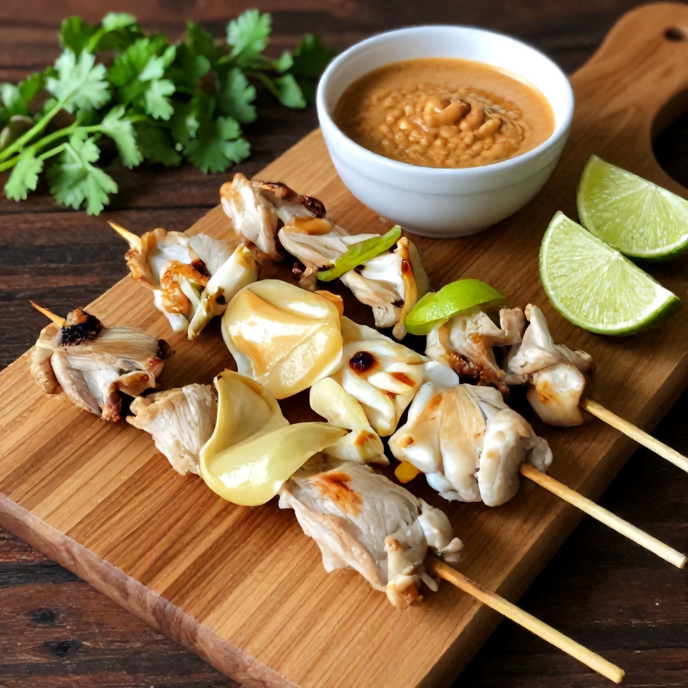 Vietnamese lemongrass chicken skewers