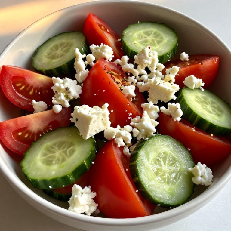 Fresh Cucumber Tomato Feta Salad