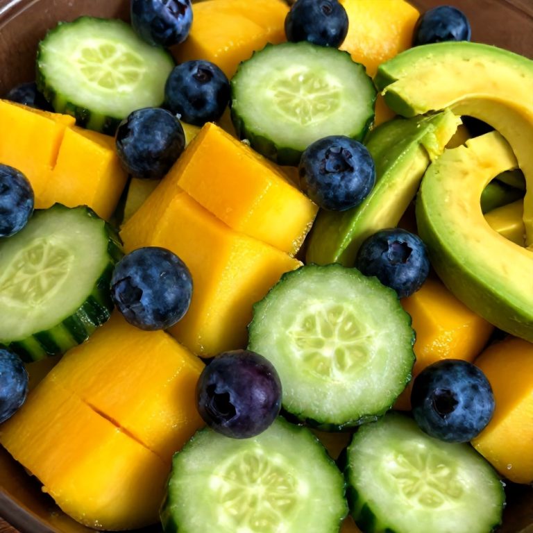 Fresh Mango Cucumber Salad