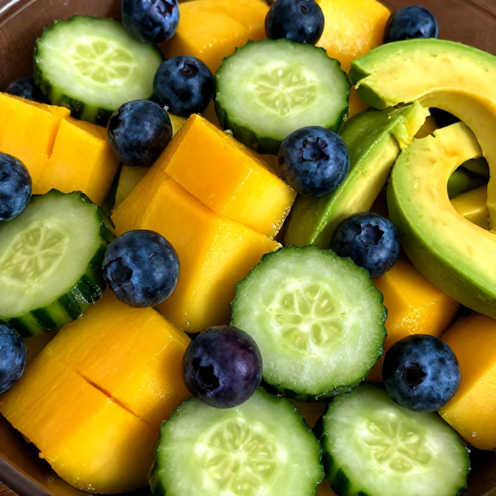 Fresh Mango Cucumber Salad