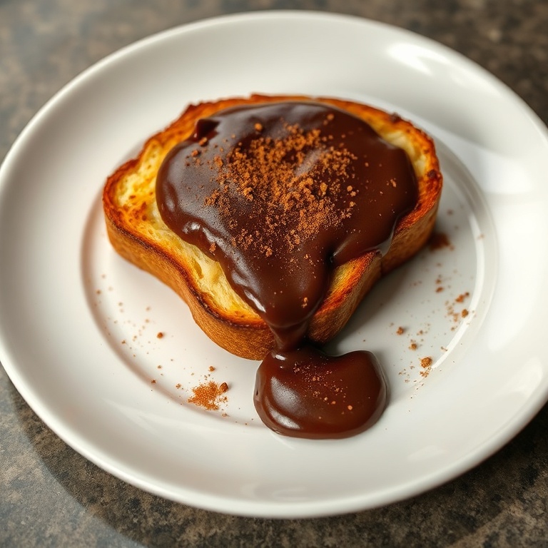 Gooey Chocolate Cheese Lava Toast