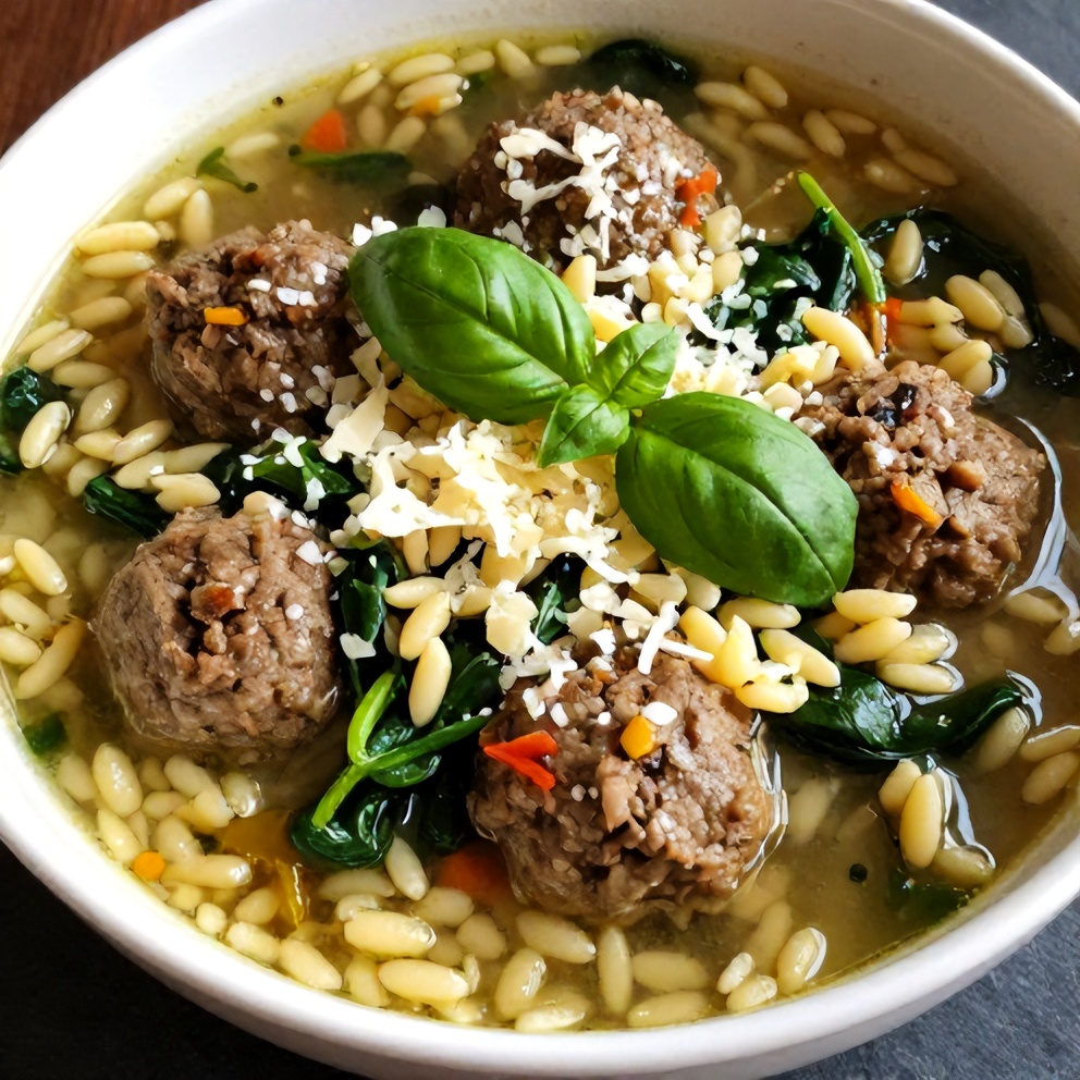 Hearty Turkey Meatball Soup