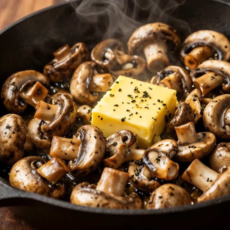 herb butter sautéed mushrooms