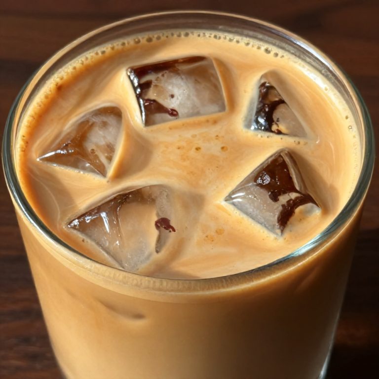 hibiscus cardamom iced latte