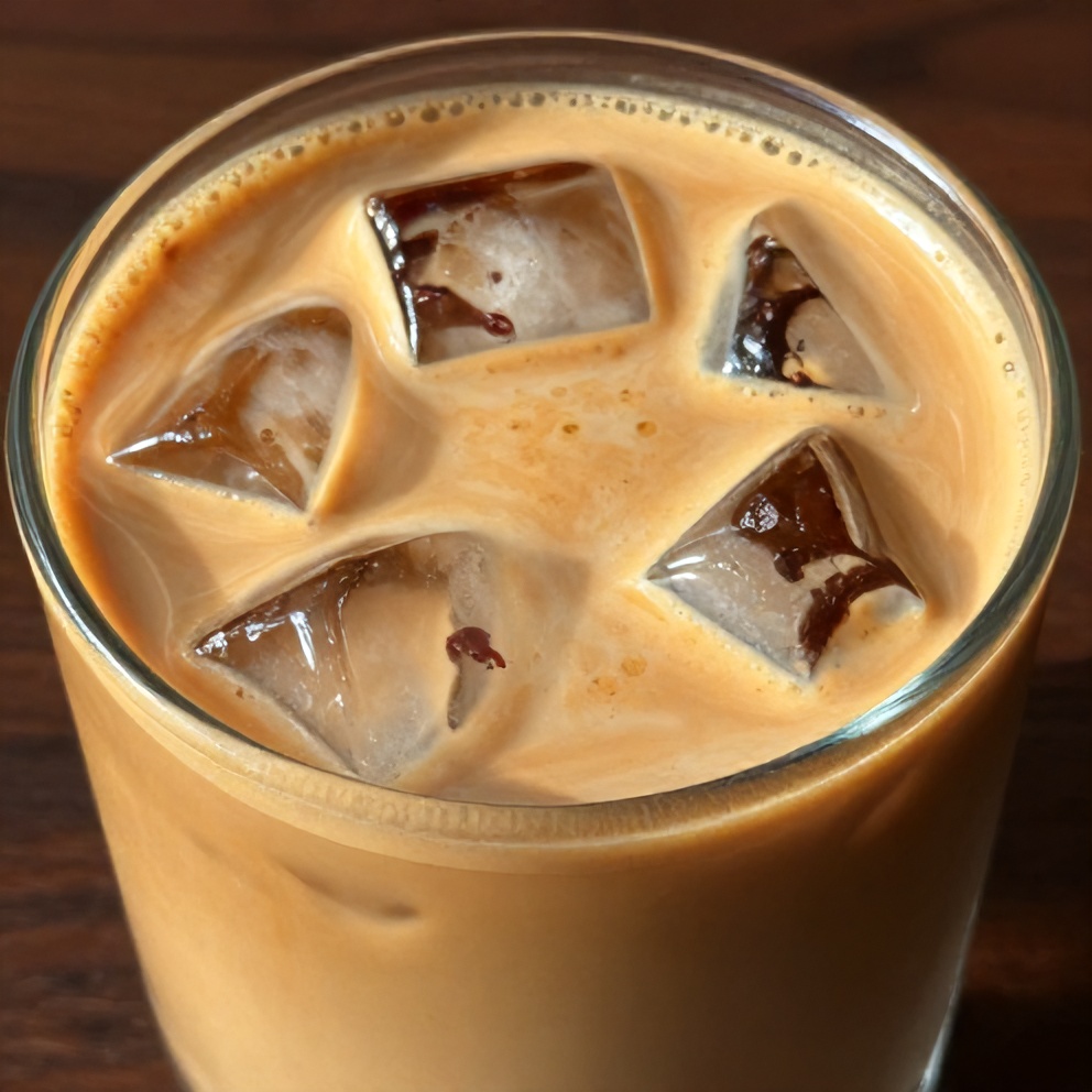 hibiscus cardamom iced latte