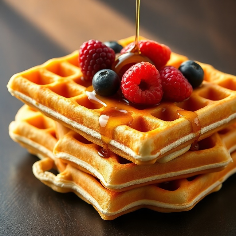 high protein cottage cheese waffles