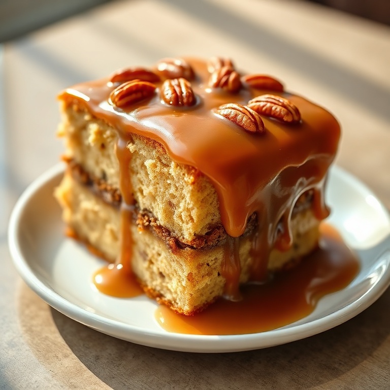 homemade butter pecan cake