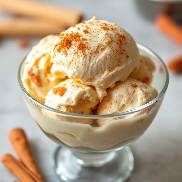 homemade carrot cake ice cream