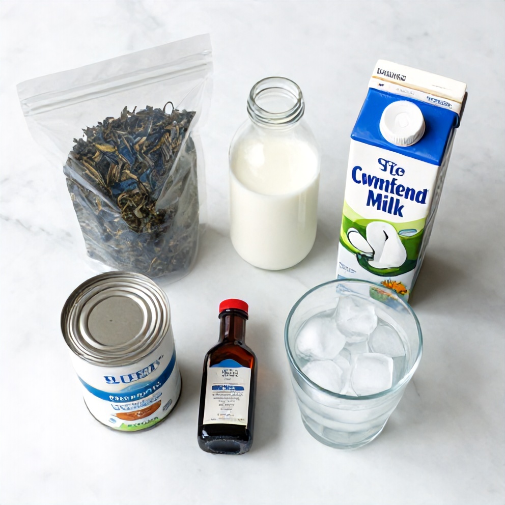 Iced Blue Tea Latte Ingredients