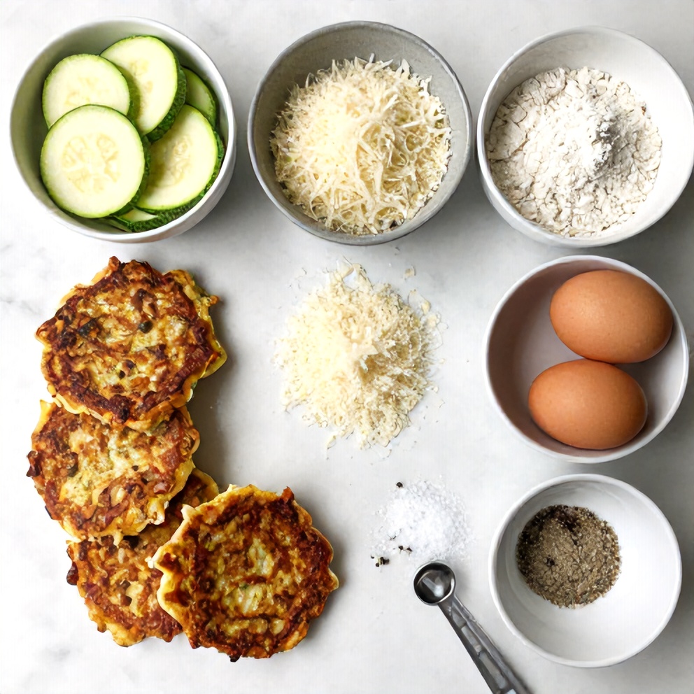 Keto Zucchini Parmesan Fritters Ingredients