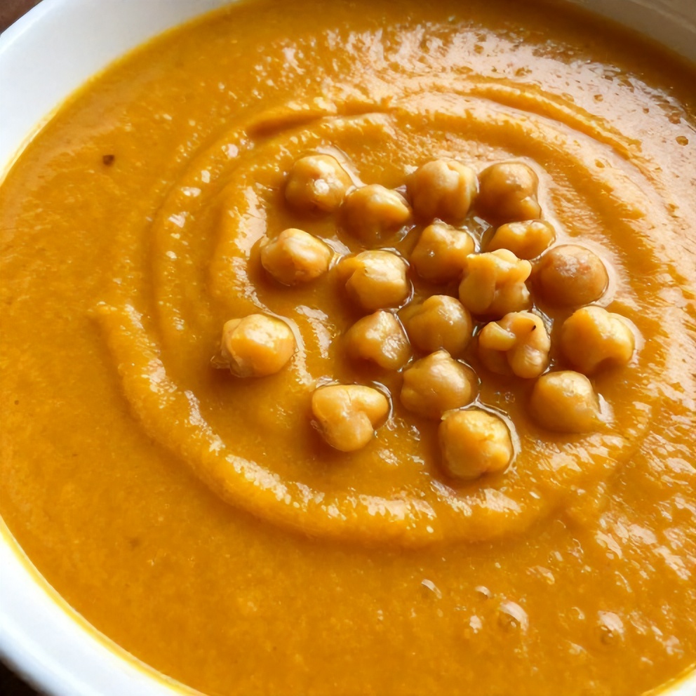 Moroccan sweet potato soup