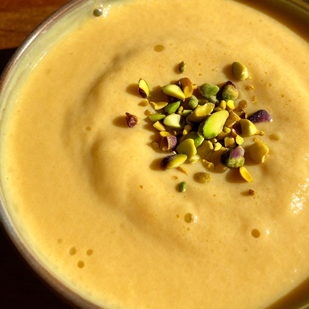 orange blossom semolina pudding