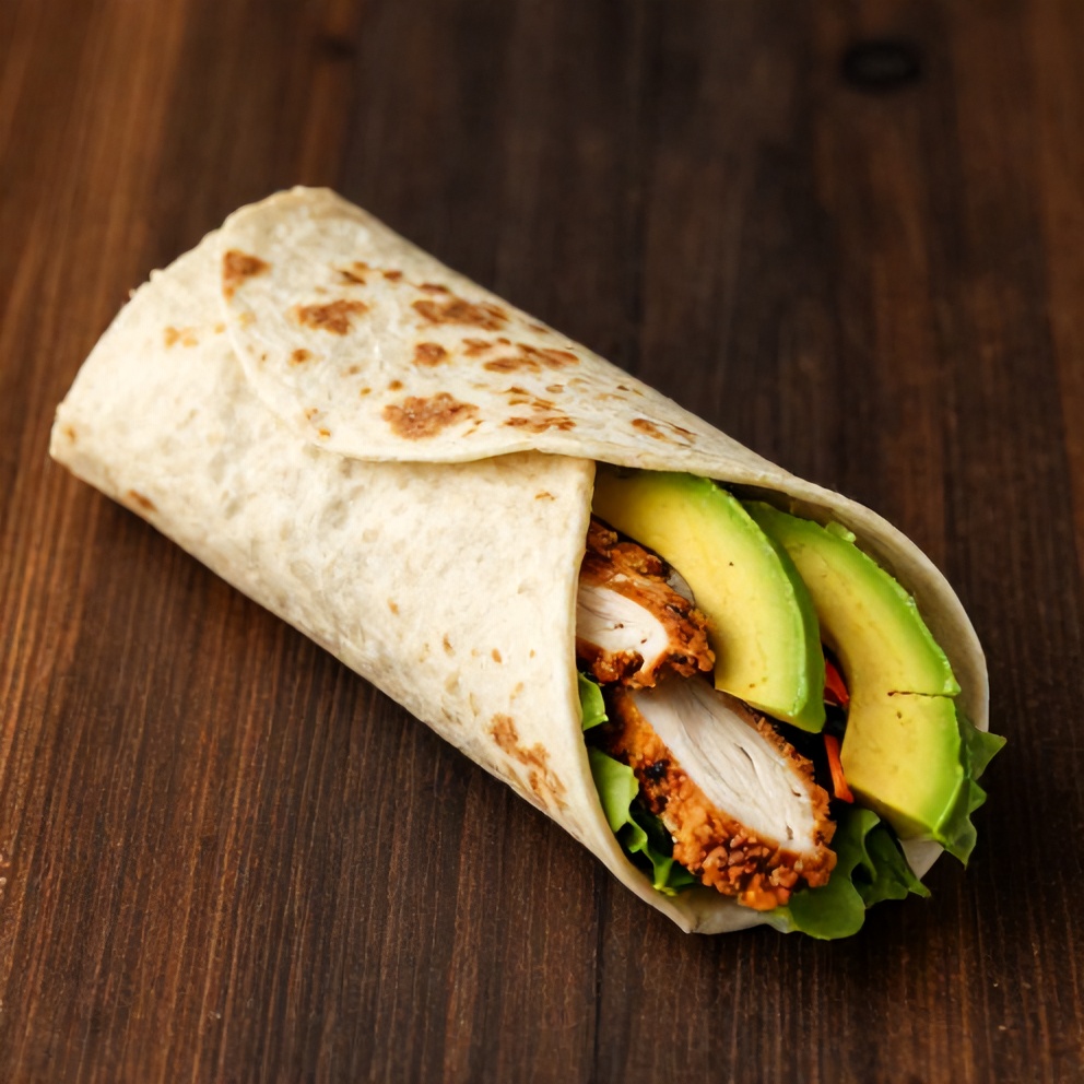 Quick Chicken Avocado Wrap