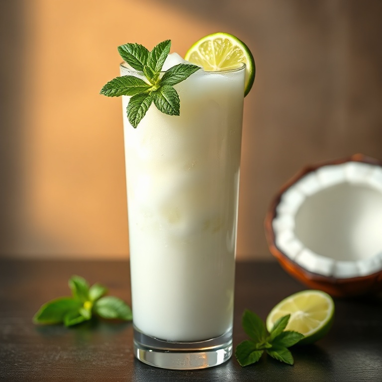 Refreshing Coconut Lime Drink
